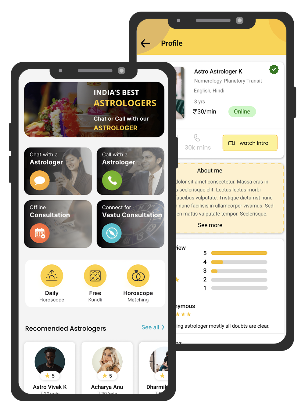 Astro Aakshar an Astrology Mobile App Developed by IT Services India